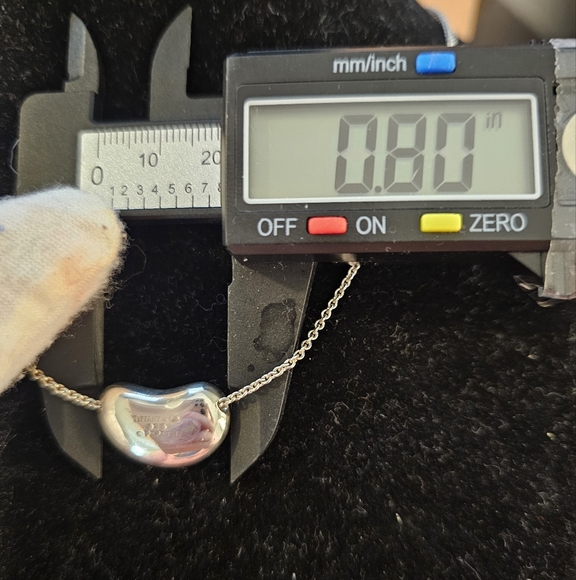 🫘Tiffany & Co. Large Bean Elsa Peretti Vintage Sterling 925 Pendant Necklace🌟 - Picture 11 of 16